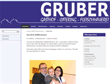 Tablet Screenshot of gasthofgruber.at